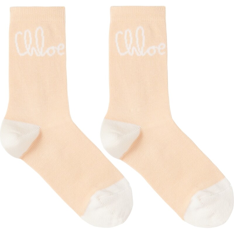 Chloe Kids ChloÃ Kids Logo cotton-blend socks