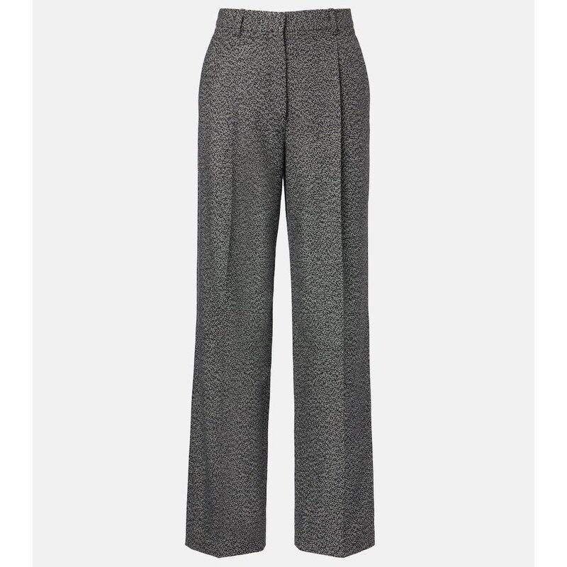 The Row Mikkela cashmere and wool wide-leg pants