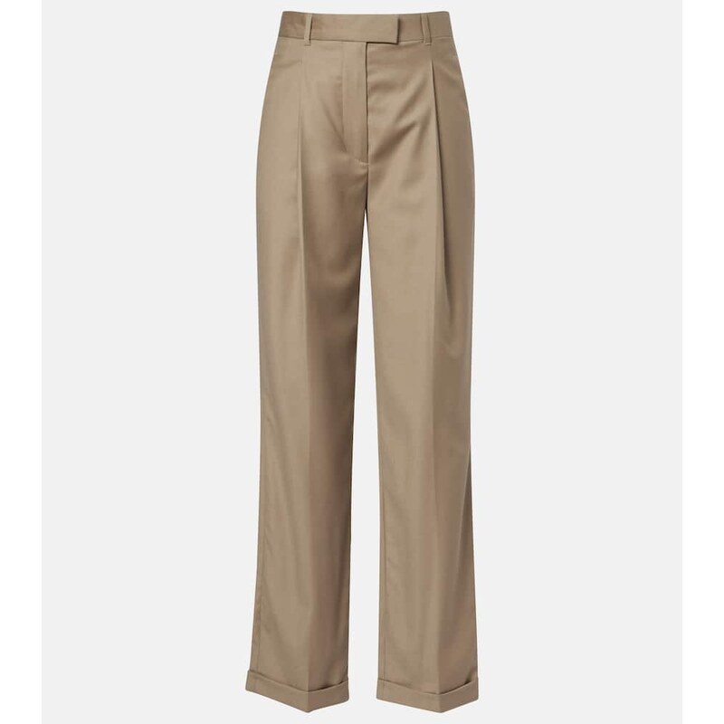 The Row Sorina high-rise virgin wool pants