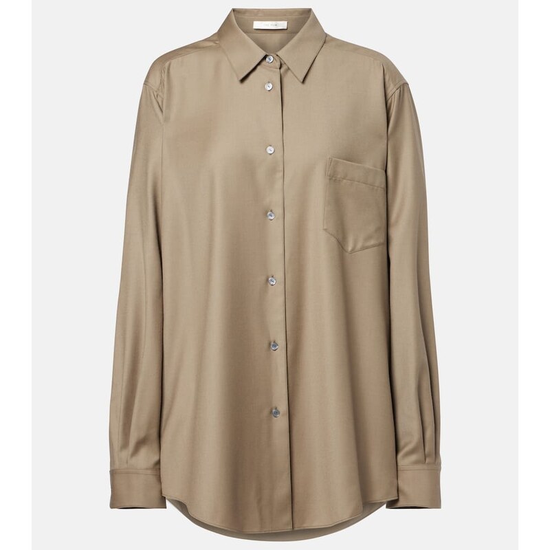The Row Pino virgin wool shirt