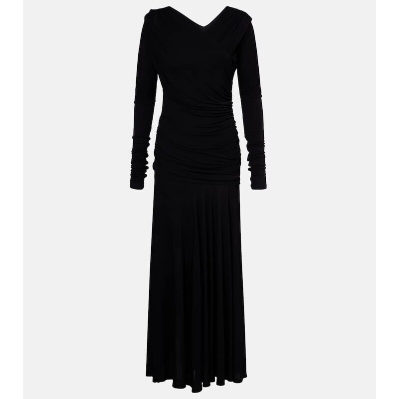 Ganni Ruched maxi dress