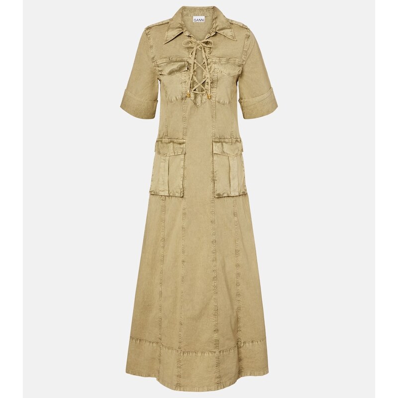 Ganni Denim maxi dress
