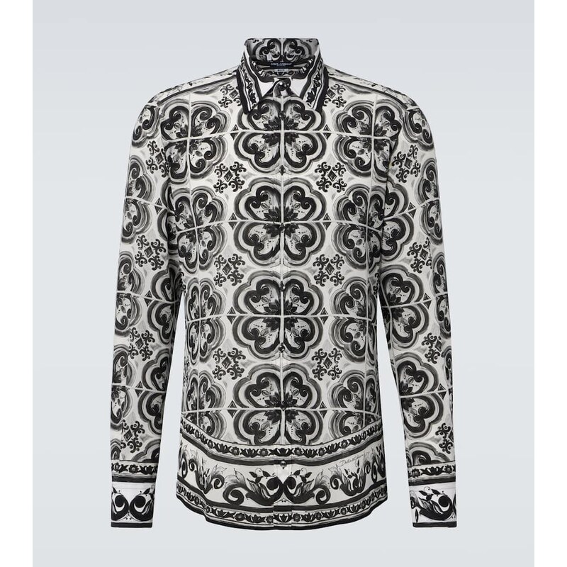 Dolce&Gabbana Martini Majolica silk twill shirt
