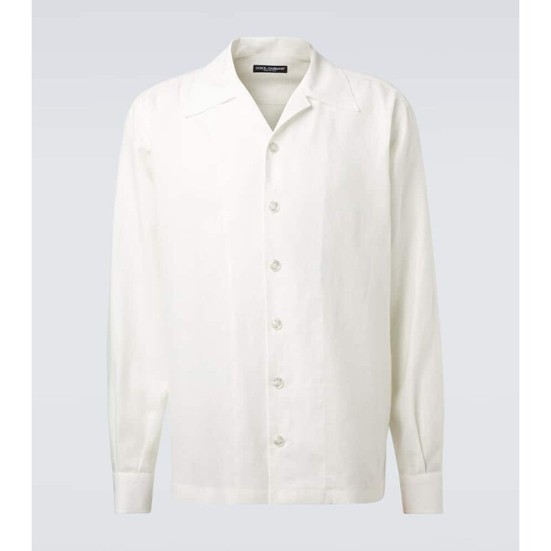 Dolce&Gabbana Linen canvas bowling shirt