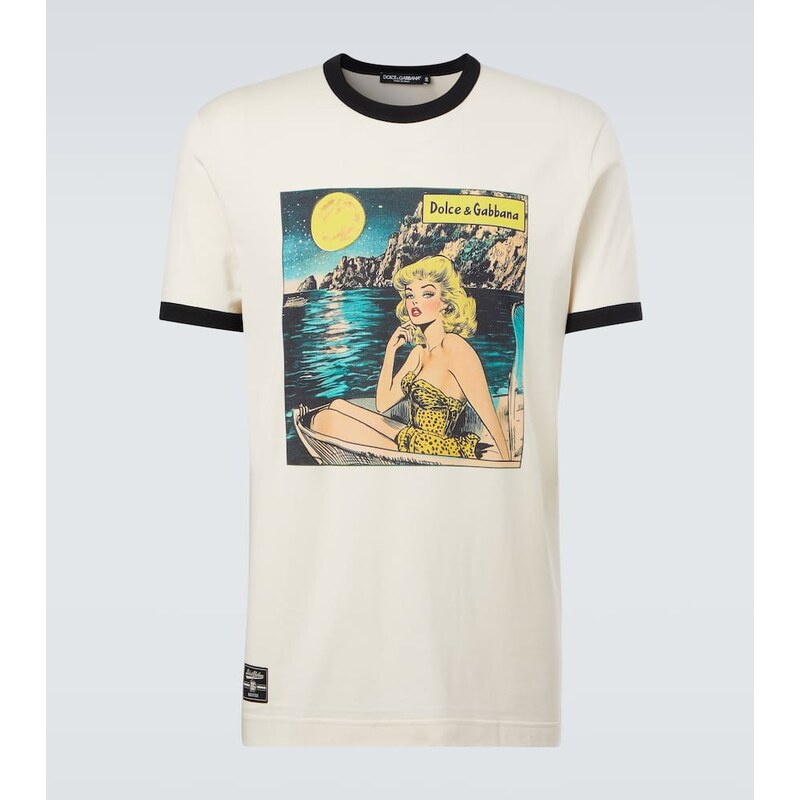 Dolce&Gabbana Printed cotton jersey T-shirt