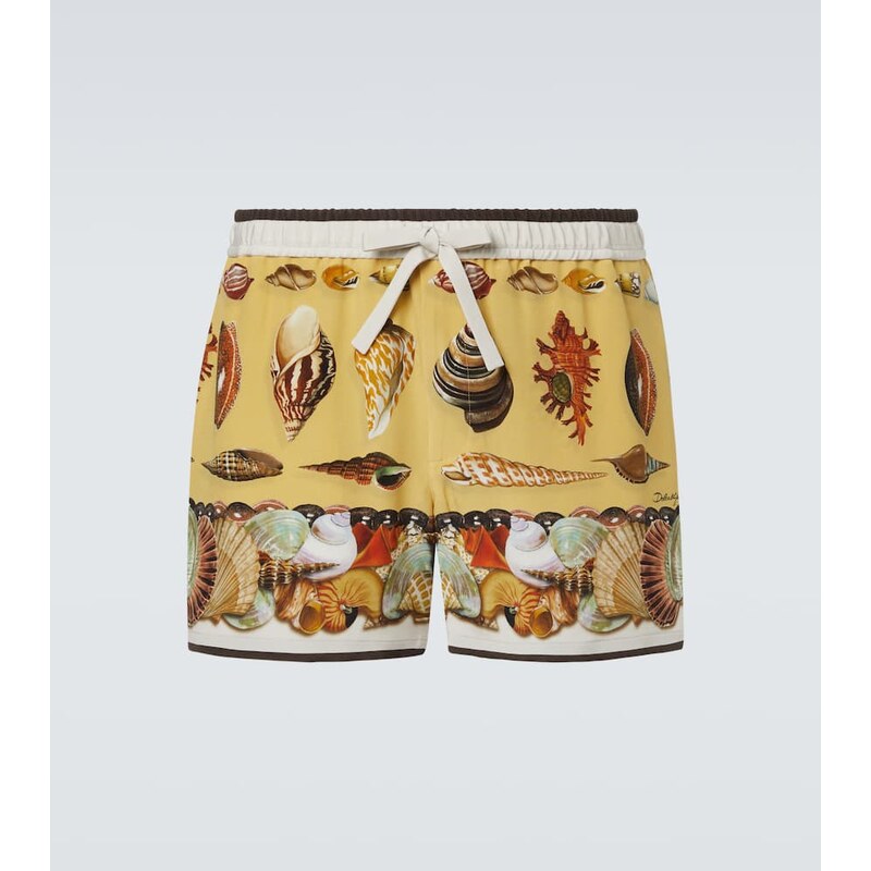 Dolce&Gabbana Printed silk shorts