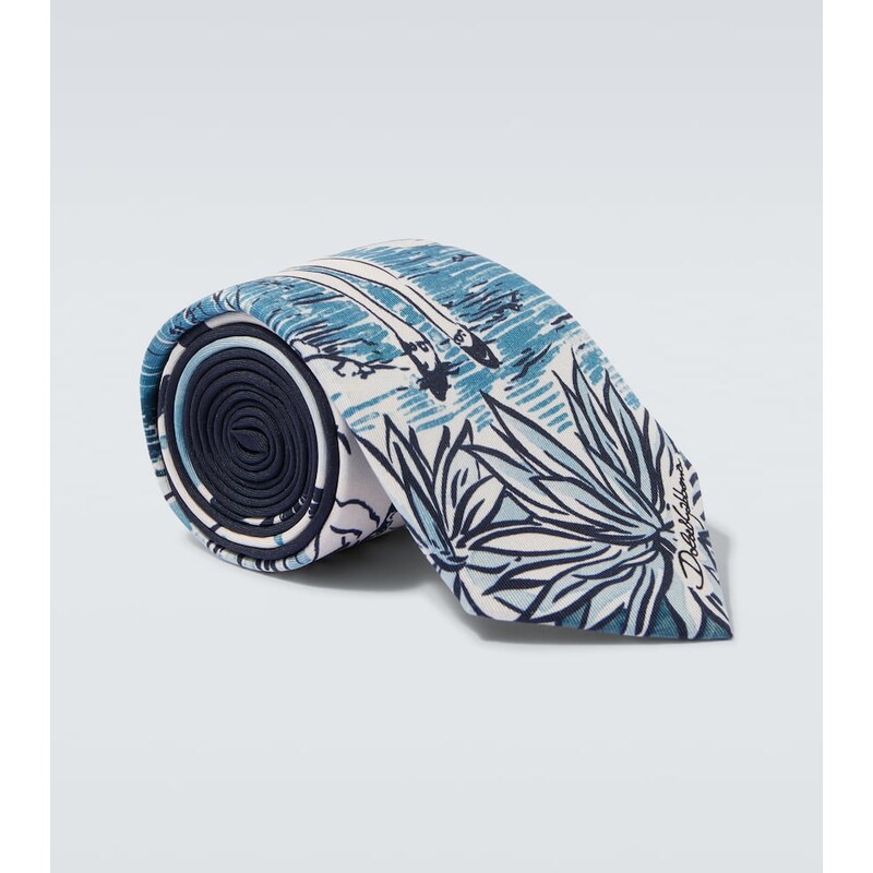 Dolce&Gabbana Printed silk twill tie