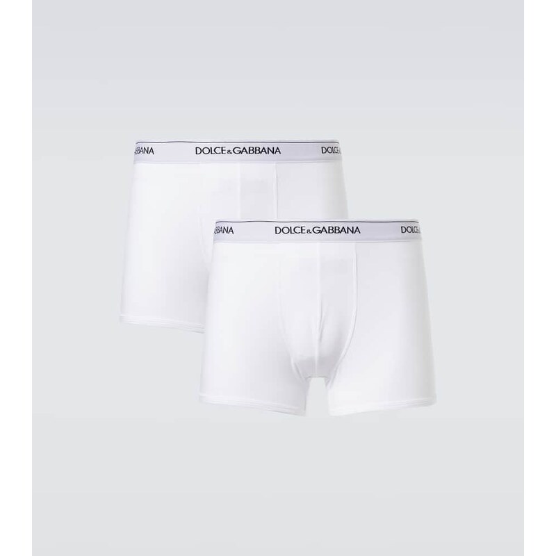 Dolce&Gabbana Set of 2 logo cotton-blend boxer briefs