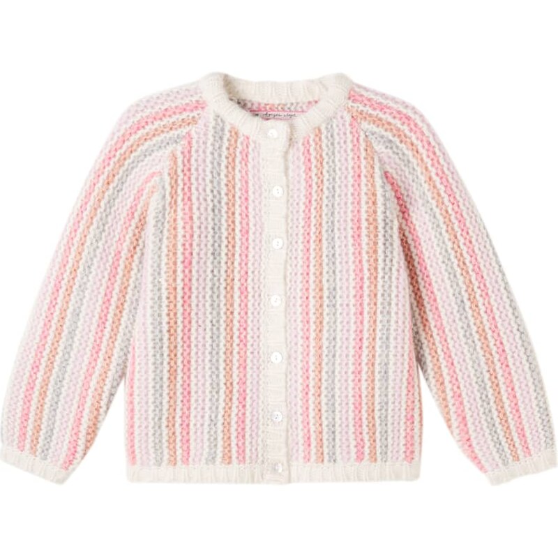 Konges Sløjd Kiri striped wool and cotton cardigan