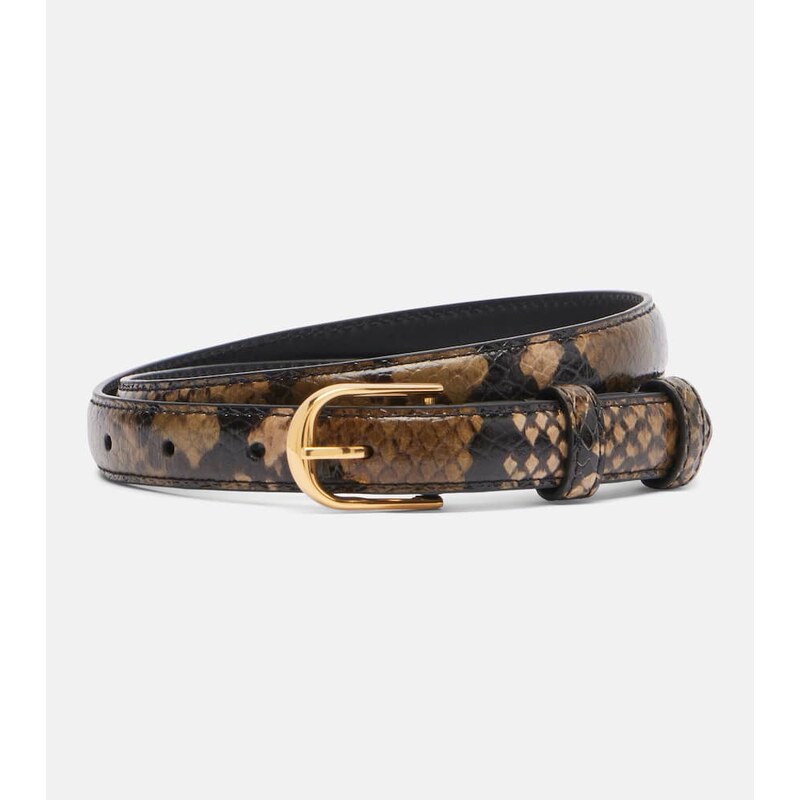 Nili Lotan Jane snake-effect leather belt