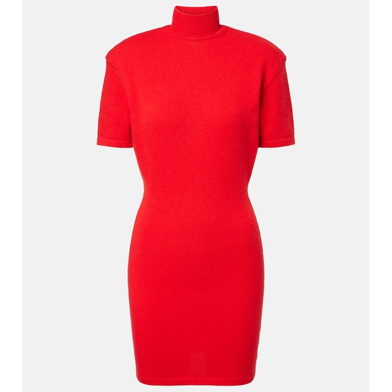 Jacquemus Knitted wool and cashmere minidress