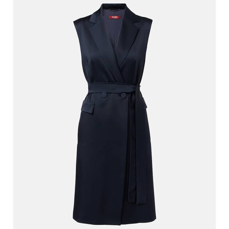 Max Mara Afgano belted satin jacket