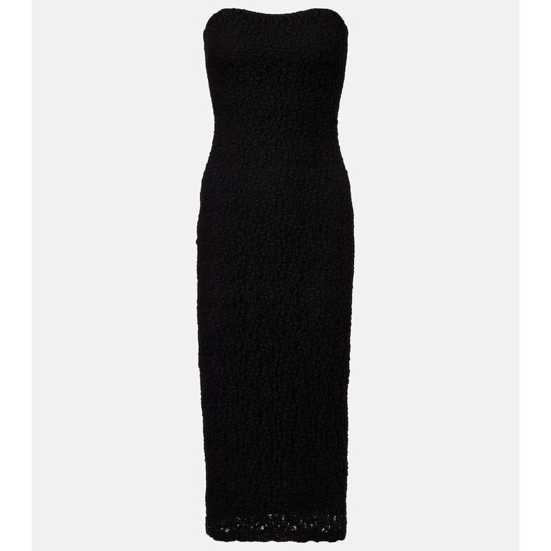 Max Mara Elegante Luciana strapless midi dress