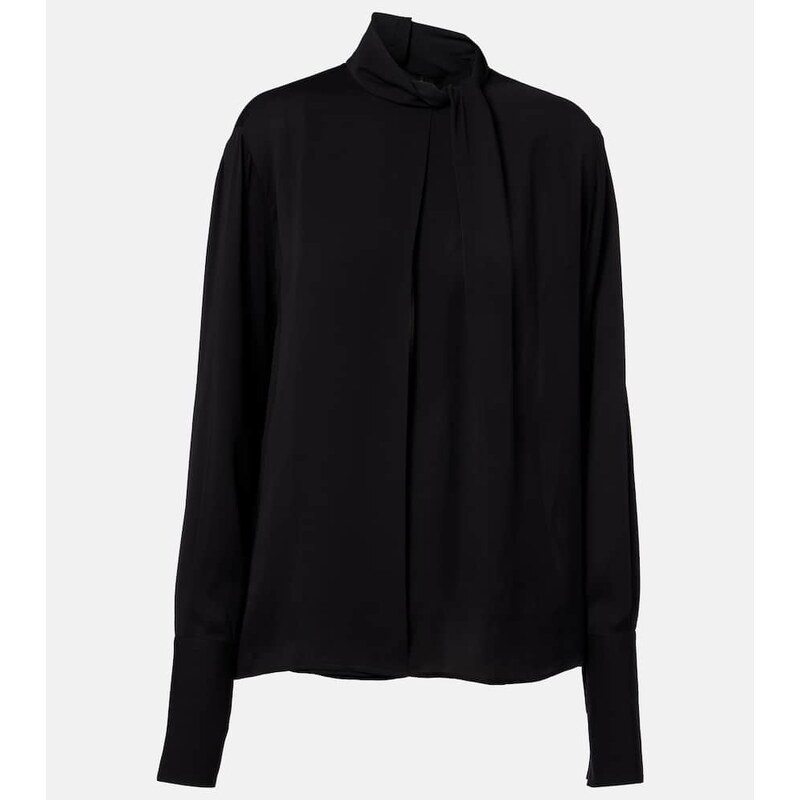 Tom Ford Draped silk satin blouse