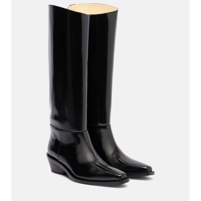 Proenza Schouler Bronco leather knee-high boots