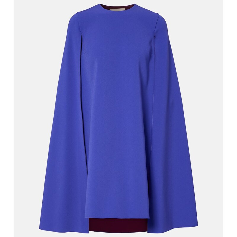 Roksanda Twiggy caped crÃªpe cocktail dress