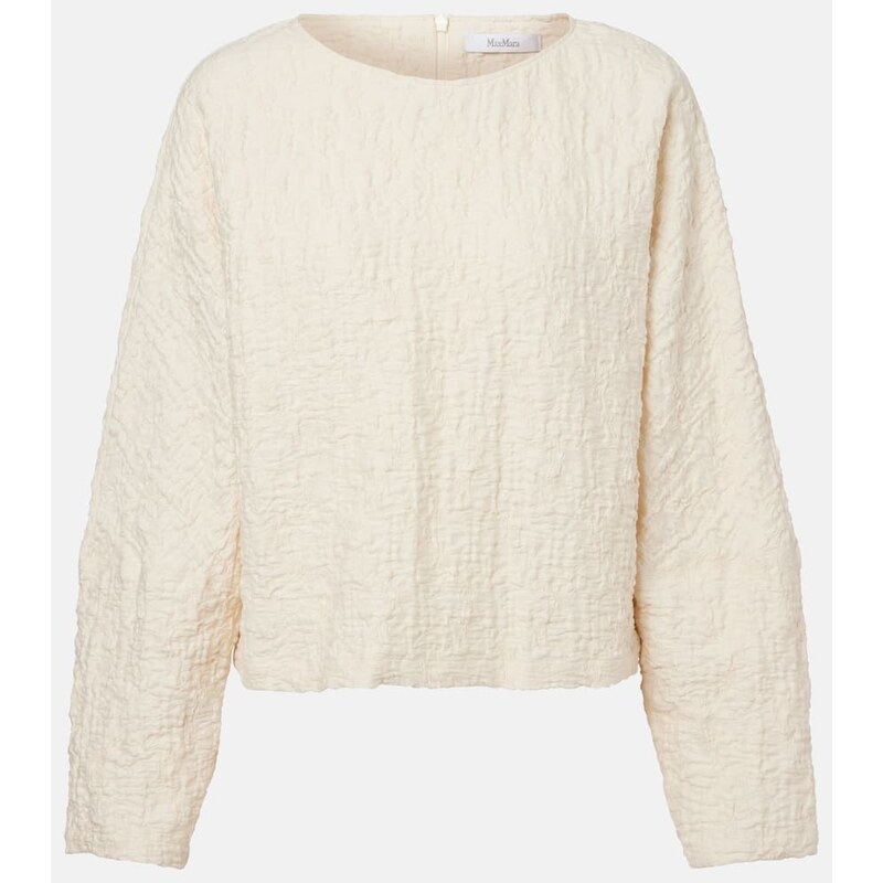 Max Mara Pepaia cotton-blend jersey top