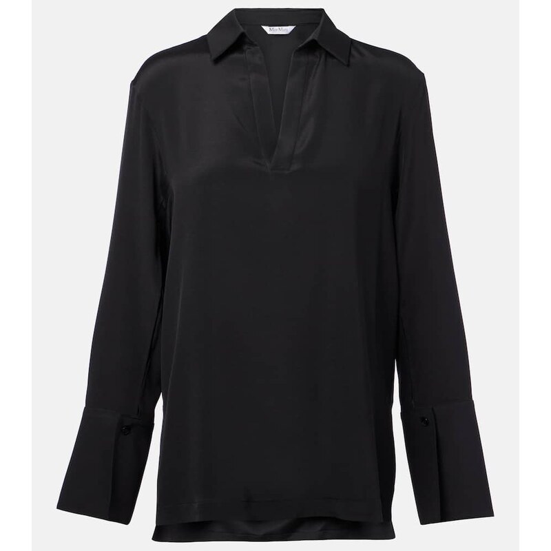 Max Mara Dover silk-blend cady blouse