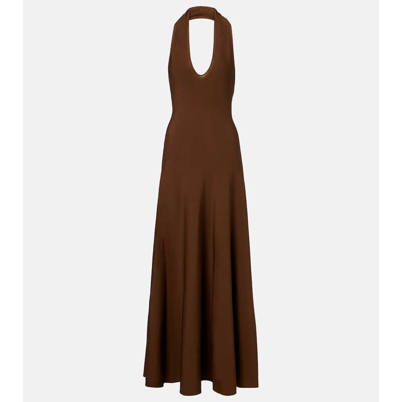 Khaite Melina halterneck maxi dress