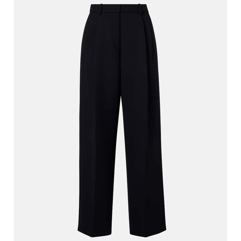 Khaite August high-rise wide-leg pants