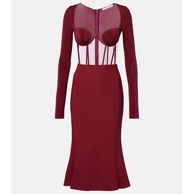 Nensi Dojaka Paneled corset dress