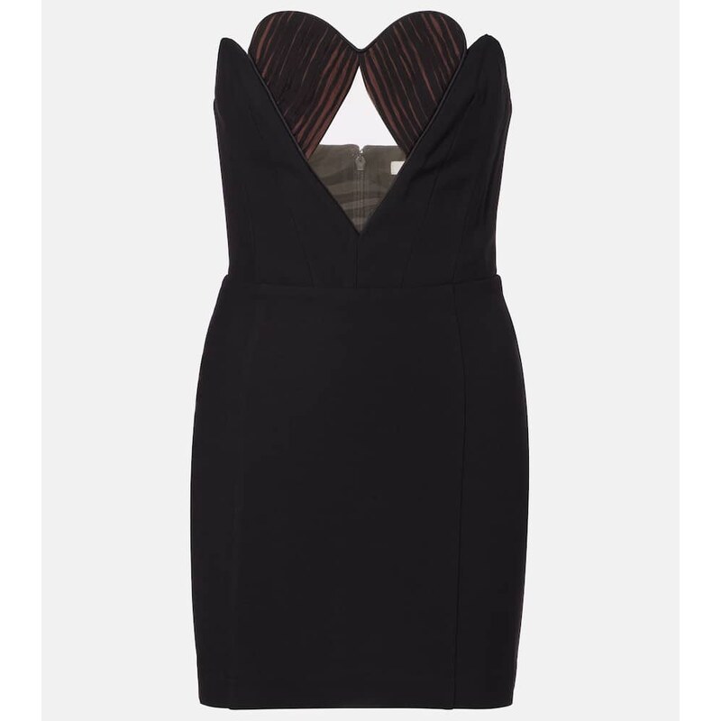 Nensi Dojaka Cutout strapless minidress