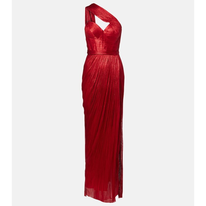 Maria Lucia Hohan Claudine scarf-detail silk mousseline gown