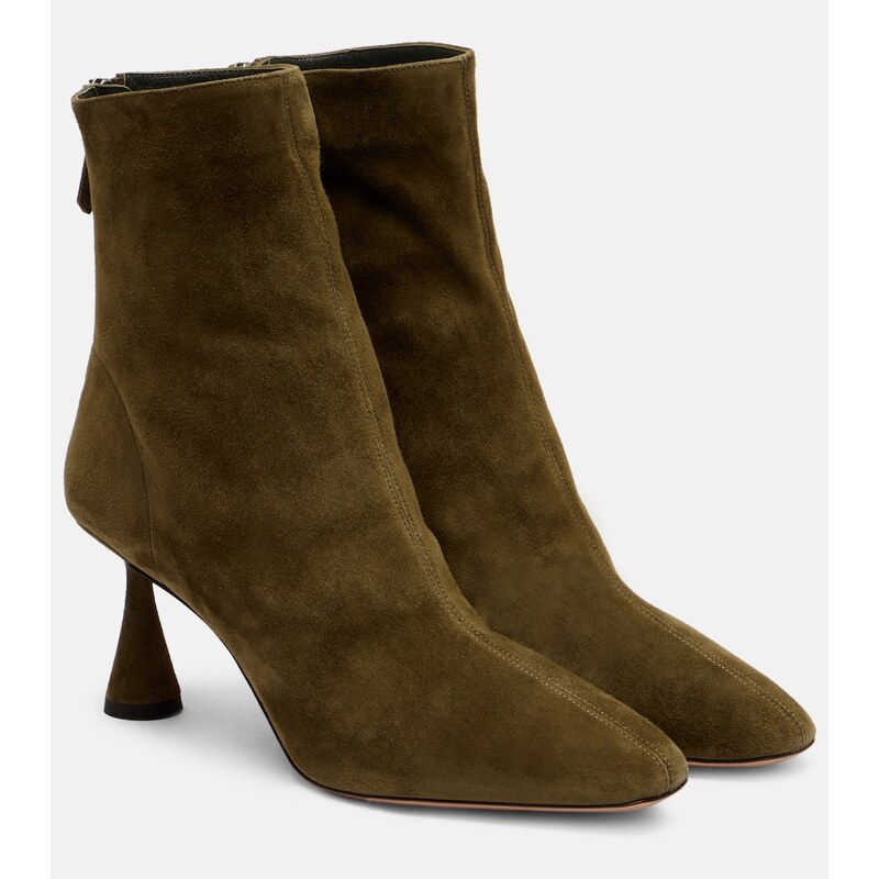 Aquazzura Amore 75 suede ankle boots