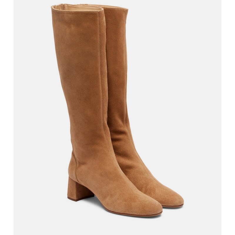 Aquazzura Saint Honore 50 suede knee-high boots