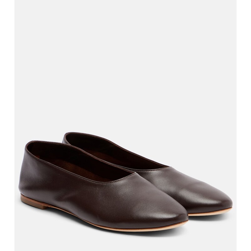 Staud Alba leather ballet flats