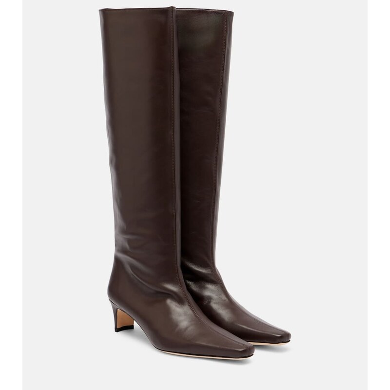 Staud Wally 55 leather knee-high boots