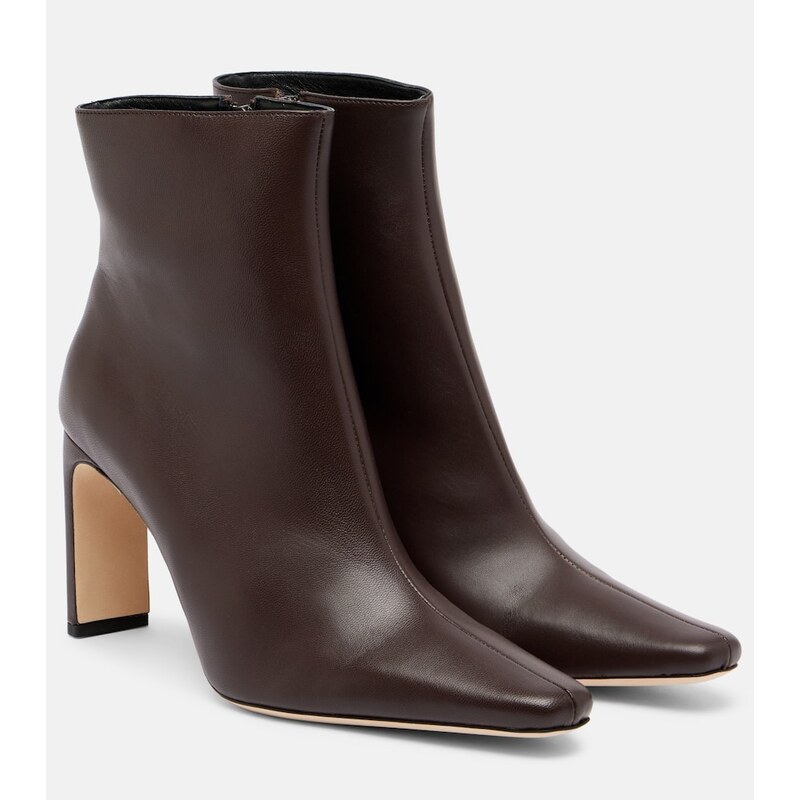 Staud Wally 90 leather ankle boots