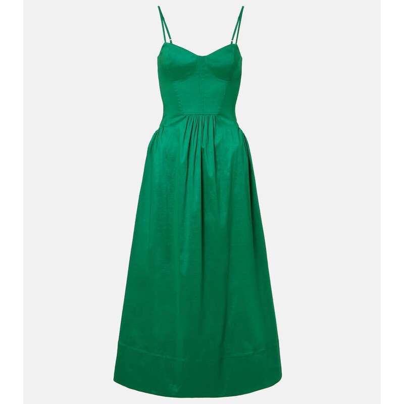 Rebecca Vallance Bailey belted pleated midi dress