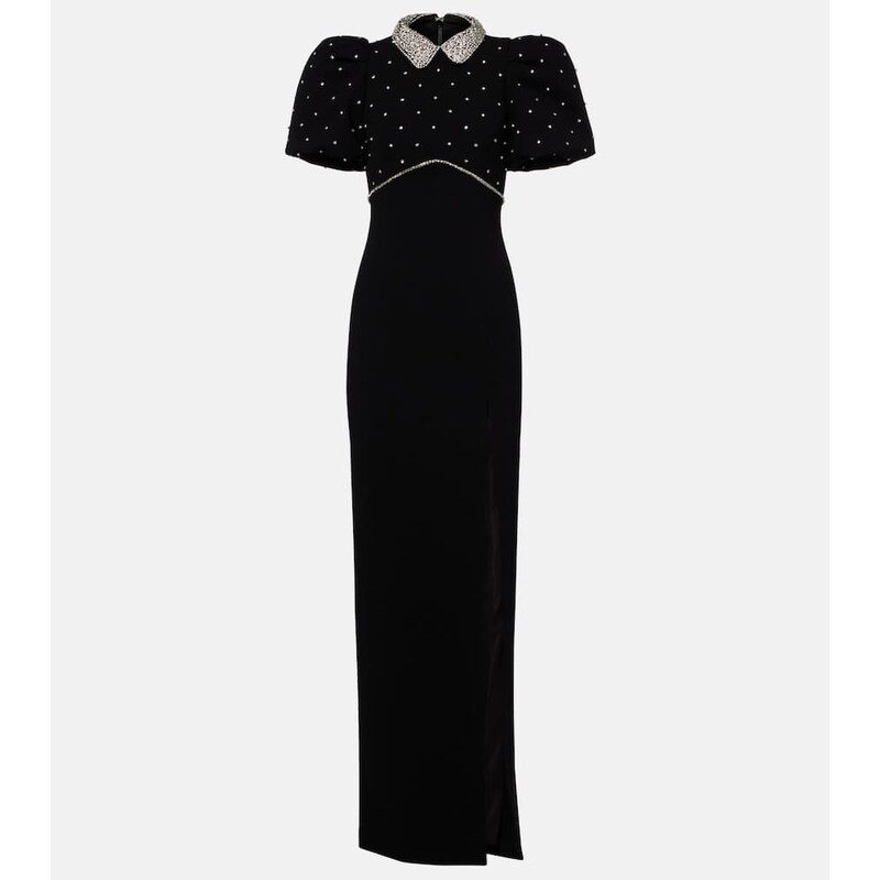 Rebecca Vallance Amery embellished puff-sleeve gown