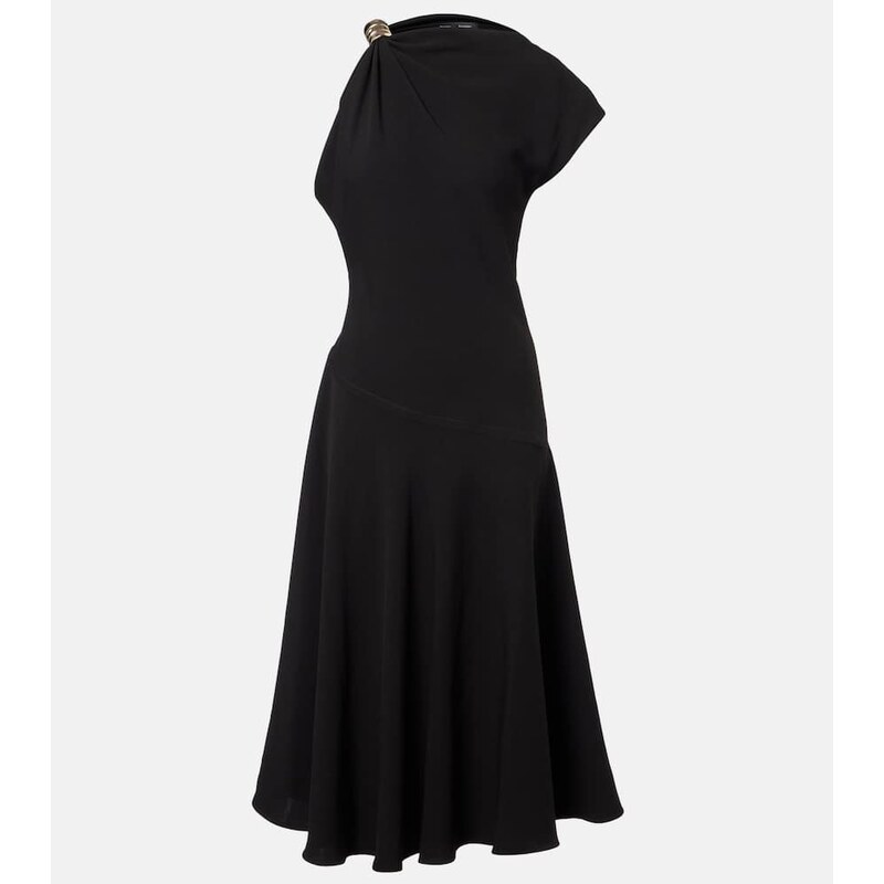 Proenza Schouler Rue asymmetric crêpe midi dress