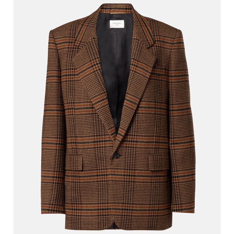 Saint Laurent Checked wool blazer