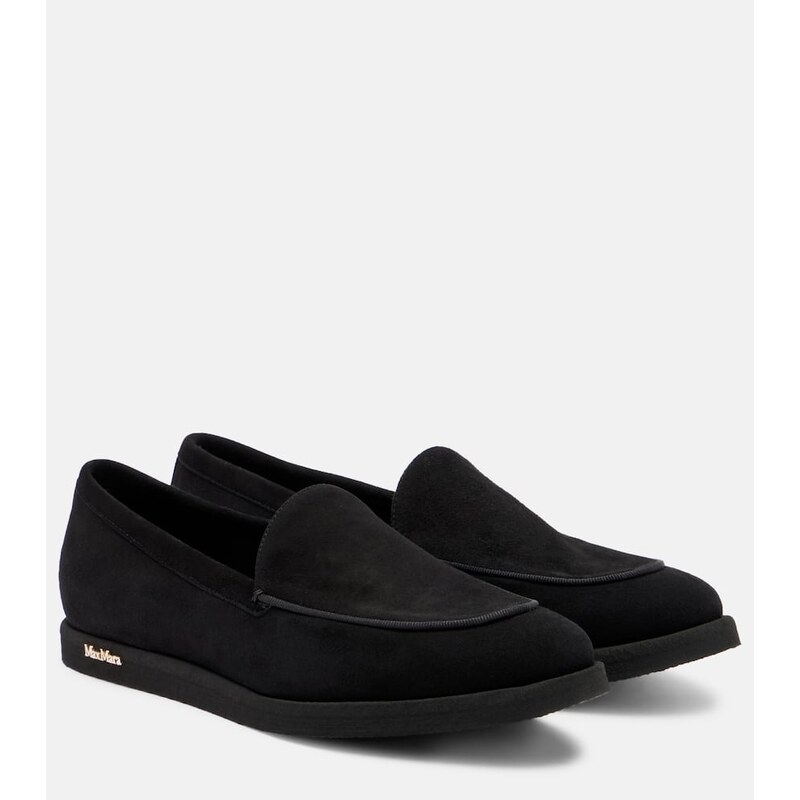 Max Mara Softmoc suede moccasins