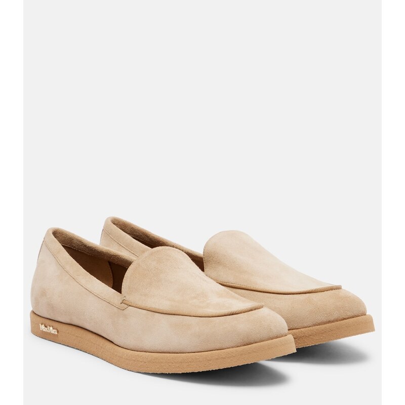 Max Mara Softymoc suede loafers