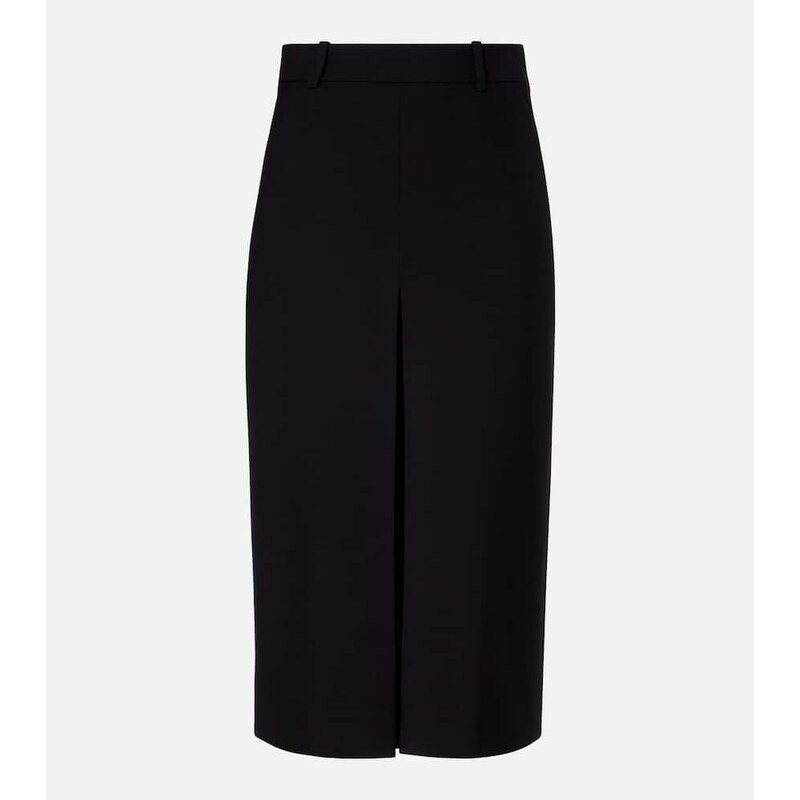 Saint Laurent Mid-rise wool culottes