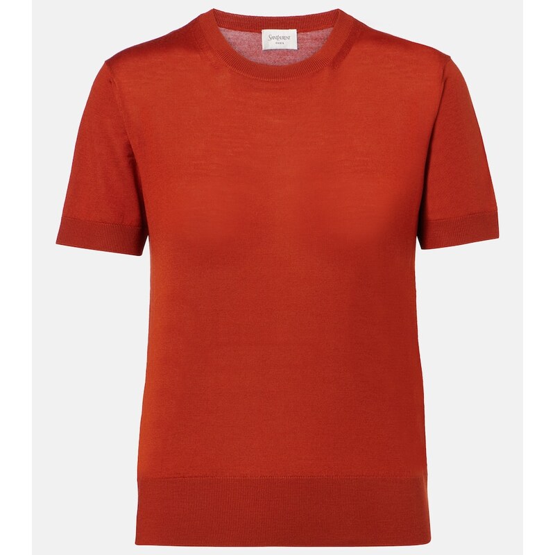 Saint Laurent Knitted wool T-shirt