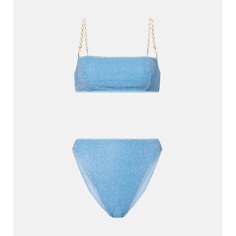 Oséree Lumière O Chain lamé bikini