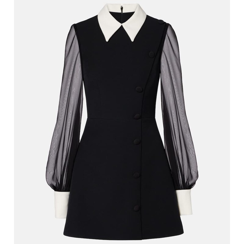 Šaty Safiyaa Karena minidress v modré a bílé barvě
