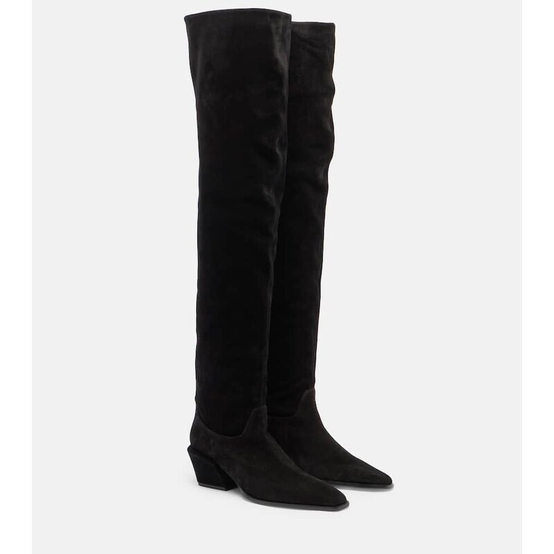 Paris Texas Bettina over-the-knee suede boots