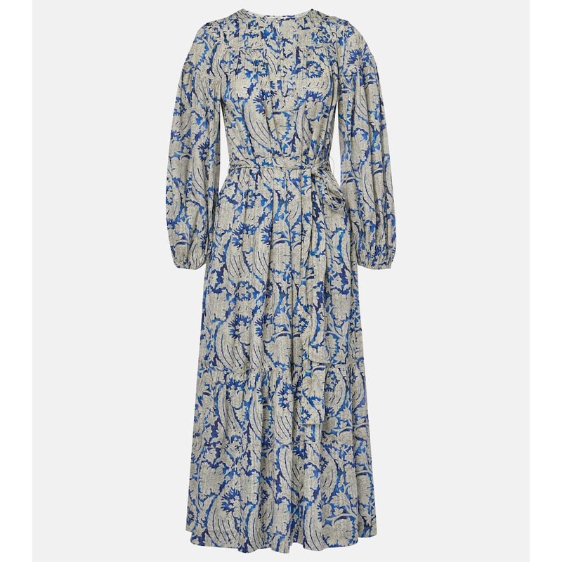 Ulla Johnson Seraphina printed cotton-blend midi dress