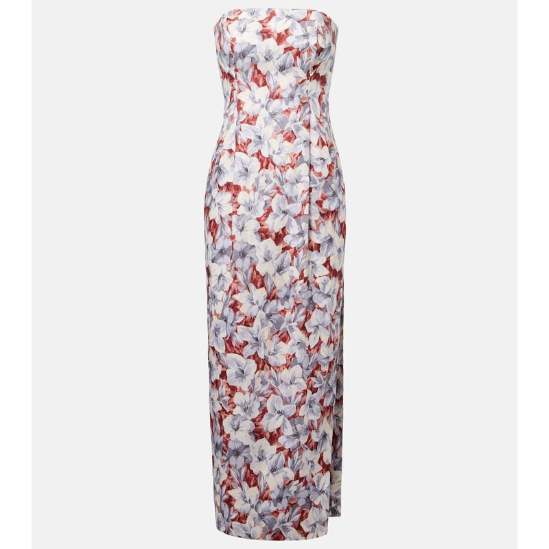 Posse Rosalie floral linen maxi dress