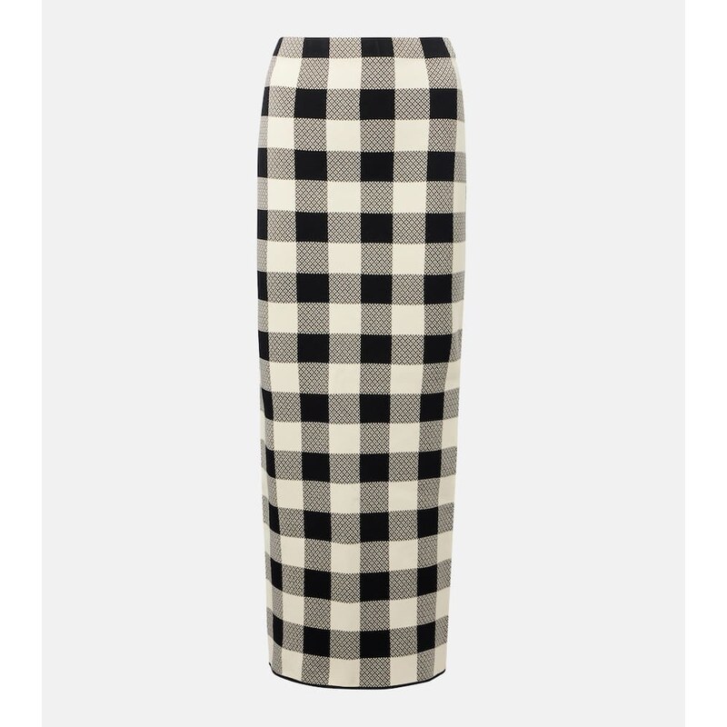 Posse Pippa checked maxi skirt