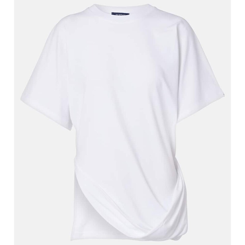 Sportmax Keras asymmetric cotton-blend T-shirt