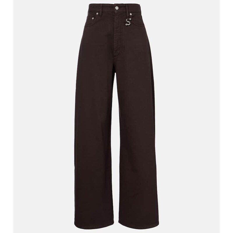 Sportmax Siamese mid-rise wide-leg jeans