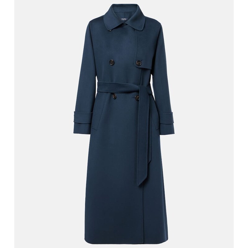 S Max Mara Belted virgin wool coat