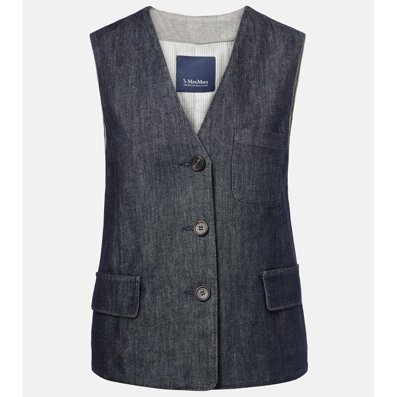 S Max Mara Denim vest